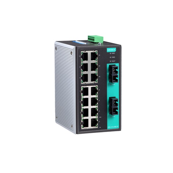 Indust. Unmgd Eth. Swtch W/ 15 10/100Baset(X)Ports, Eds-316-M-Sc